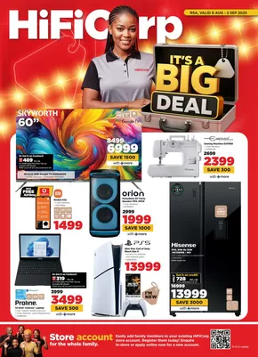 HiFi Corp catalogue in Port Elizabeth | Special offers for you | 2025-08-06T00:00:00.000Z - 2025-09-02T00:00:00.000Z