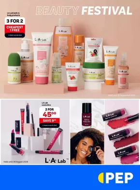 PEP catalogue in Port Elizabeth | Beauty festival | 2025-07-31T00:00:00.000Z - 2025-08-04T00:00:00.000Z