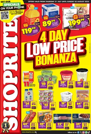 Shoprite catalogue in Inanda | New offers to discover | 2025-08-01T00:00:00.000Z - 2025-08-03T00:00:00.000Z