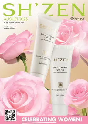 Sh'Zen catalogue in Cape Town | Sh'Zen Browse our latest Specials brochure | 2025-08-01T00:00:00.000Z - 2025-08-31T00:00:00.000Z