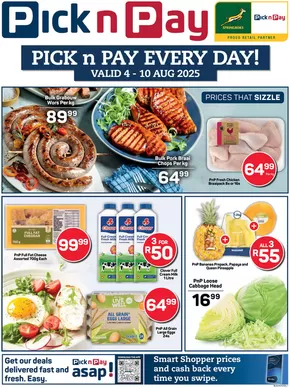 Pick n Pay catalogue in King William's Town | Save now with our deals | 2025-08-04T00:00:00.000Z - 2025-08-10T00:00:00.000Z