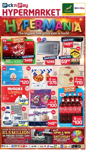 Pick n Pay catalogue in Eerste River | Our best offers for you | 2025-08-04T00:00:00.000Z - 2025-08-10T00:00:00.000Z
