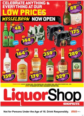 Shoprite LiquorShop catalogue in Kroonstad | Save now with our deals | 2025-08-04T00:00:00.000Z - 2025-08-17T00:00:00.000Z