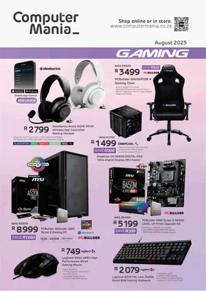 Computer Mania catalogue in Bellville | Computer Mania Gaming | 2025-08-04T00:00:00.000Z - 2025-08-31T00:00:00.000Z