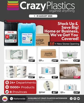 Crazy Plastics catalogue | View Our Promo For Business | 2025-08-05T00:00:00.000Z - 2025-08-31T00:00:00.000Z