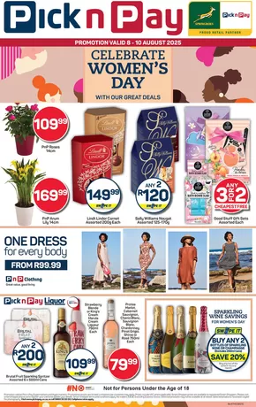 Pick n Pay catalogue in Sasolburg | Exclusive deals and bargains | 2025-08-08T00:00:00.000Z - 2025-08-10T00:00:00.000Z