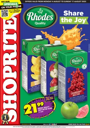 Shoprite catalogue in Empangeni | Current special promotions | 2025-08-05T00:00:00.000Z - 2025-08-17T00:00:00.000Z