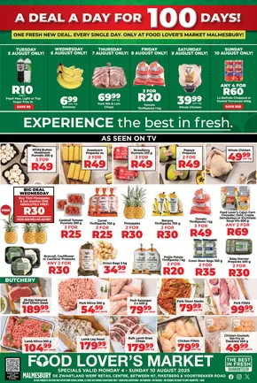 Food Lover's Market catalogue in Welkom | Malmesbury - 4 - 10 August 2025 | 2025-08-05T00:00:00.000Z - 2025-08-10T00:00:00.000Z