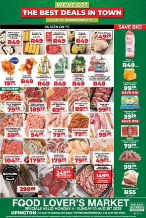 Food Lover's Market catalogue in Welkom | Upington - 4 - 10 August 2025 | 2025-08-05T00:00:00.000Z - 2025-08-10T00:00:00.000Z