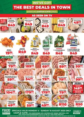 Food Lover's Market catalogue in Welkom | Castle Gate - 4 - 10 August 2025 | 2025-08-05T00:00:00.000Z - 2025-08-10T00:00:00.000Z