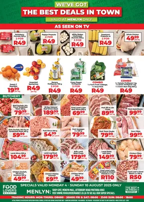 Food Lover's Market catalogue in Welkom | Menlyn - 4 - 10 August 2025 | 2025-08-05T00:00:00.000Z - 2025-08-10T00:00:00.000Z