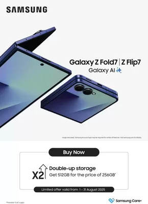 Samsung catalogue | Samsung Sale | 2025-08-05T00:00:00.000Z - 2025-08-31T00:00:00.000Z