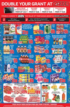 Boxer catalogue in Johannesburg | Top deals for all customers | 2025-08-07T00:00:00.000Z - 2025-08-10T00:00:00.000Z