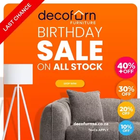 Decofurn catalogue in Mthatha | Decofurn weekly specials | 2025-08-07T00:00:00.000Z - 2025-08-21T00:00:00.000Z