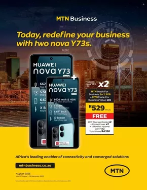 MTN catalogue in Krugersdorp | Mtn business | 2025-08-07T00:00:00.000Z - 2025-09-06T00:00:00.000Z