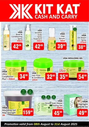 KitKat Cash and Carry catalogue in Soshanguve | Current deals and offers | 2025-08-08T00:00:00.000Z - 2025-08-31T00:00:00.000Z