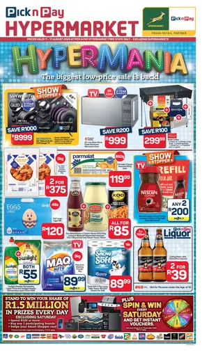 Pick n Pay catalogue in Bloemfontein | Top deals for all customers | 2025-08-11T00:00:00.000Z - 2025-08-17T00:00:00.000Z