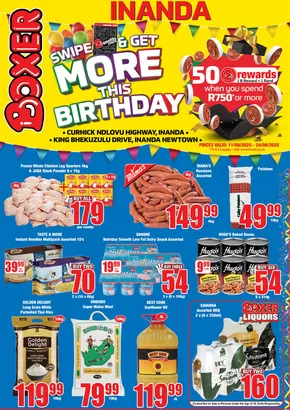 Boxer catalogue in Pietermaritzburg | Boxer Superstores Inanda August ME. | 2025-08-11T00:00:00.000Z - 2025-08-24T00:00:00.000Z