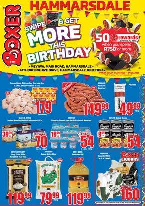 Boxer catalogue in Pietermaritzburg | Boxer Superstores Hammersdale August MM. | 2025-08-11T00:00:00.000Z - 2025-08-24T00:00:00.000Z
