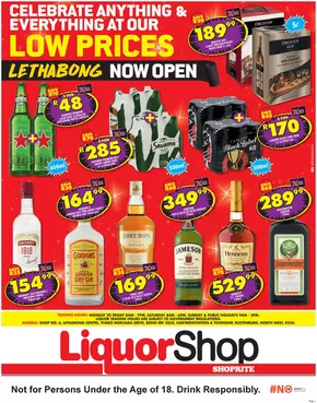 Shoprite LiquorShop catalogue in Kimberley | Shoprite LiquorShop Savings Lethabong - 11 to 24 August | 2025-08-11T00:00:00.000Z - 2025-08-24T00:00:00.000Z