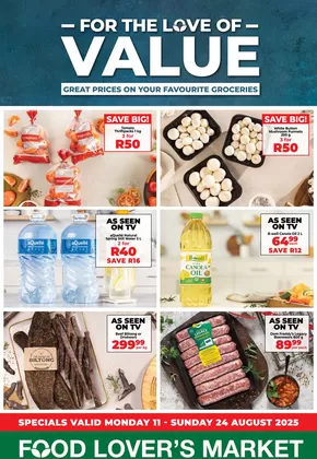 Food Lover's Market catalogue | For the Love of Value Western Cape - 11-24 August 2025 | 2025-08-11T00:00:00.000Z - 2025-08-24T00:00:00.000Z