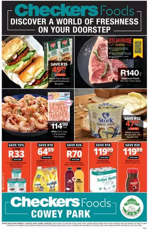 Checkers Hyper catalogue in Umhlanga Rocks | Checkers Foods Cowey Park August Mid-Month Promotion | 2025-08-12T00:00:00.000Z - 2025-08-24T00:00:00.000Z