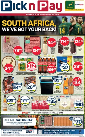 Pick n Pay catalogue in Beaufort West | Exclusive deals for our customers | 2025-08-14T00:00:00.000Z - 2025-08-17T00:00:00.000Z
