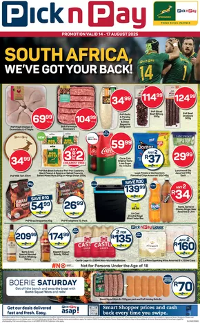 Pick n Pay catalogue in Westville | Current bargains and offers | 2025-08-14T00:00:00.000Z - 2025-08-17T00:00:00.000Z