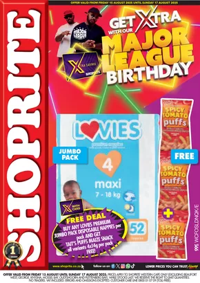 Shoprite catalogue in Wellington | Shoprite Major Deals Western Cape 15 August - 17 August | 2025-08-15T00:00:00.000Z - 2025-08-17T00:00:00.000Z