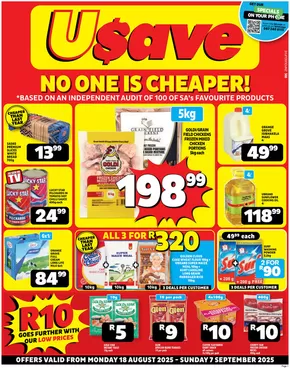Usave catalogue in Milnerton | Our best offers for you | 2025-08-18T00:00:00.000Z - 2025-09-07T00:00:00.000Z