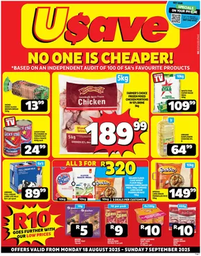 Usave catalogue in Elliot | New offers to discover | 2025-08-18T00:00:00.000Z - 2025-09-07T00:00:00.000Z