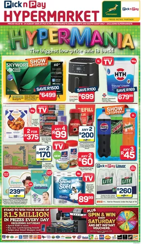 Pick n Pay catalogue in Durban | Top offers for all bargain hunters | 2025-08-18T00:00:00.000Z - 2025-08-24T00:00:00.000Z