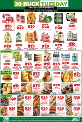 Food Lover's Market catalogue in Sandton | Inland - R20 Buck Tuesday - 19 August 2025 ONLY | 2025-08-19T00:00:00.000Z - 2025-08-19T00:00:00.000Z