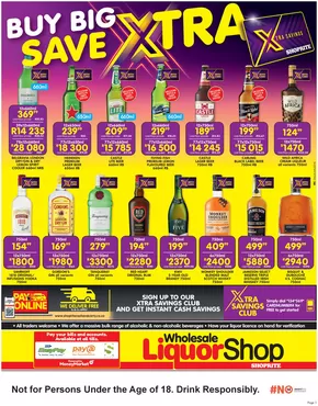 Shoprite LiquorShop catalogue in Germiston | Shoprite LiquorShop weekly specials | 2025-08-18T00:00:00.000Z - 2025-09-07T00:00:00.000Z