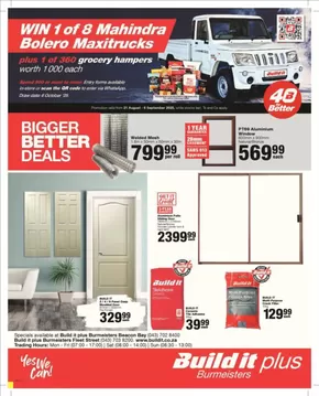 Build It catalogue in East London | Current special promotions | 2025-08-21T00:00:00.000Z - 2025-09-06T00:00:00.000Z