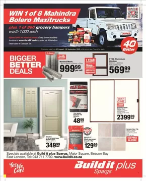 Build It catalogue in East London | Special offers for you | 2025-08-21T00:00:00.000Z - 2025-09-06T00:00:00.000Z