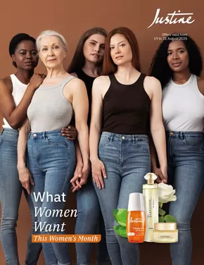 Justine catalogue in Nelspruit | Justine WHAT WOMEN WHAT | 2025-08-19T00:00:00.000Z - 2025-08-31T00:00:00.000Z