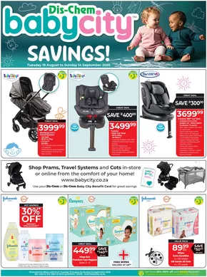 Baby City catalogue in Roodepoort | Savings | 2025-08-19T00:00:00.000Z - 2025-09-14T00:00:00.000Z