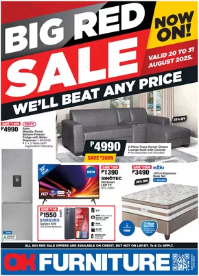 OK Furniture catalogue in Lichtenburg | Discounts and promotions | 2025-08-20T00:00:00.000Z - 2025-08-31T00:00:00.000Z