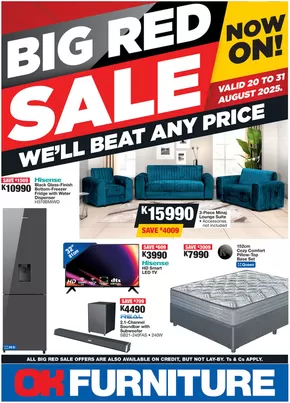 OK Furniture catalogue in Lichtenburg | Great offer for bargain hunters | 2025-08-20T00:00:00.000Z - 2025-08-31T00:00:00.000Z