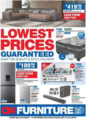 OK Furniture catalogue in Lichtenburg | Wide range of offers | 2025-08-20T00:00:00.000Z - 2025-09-14T00:00:00.000Z