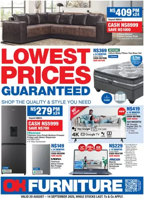OK Furniture catalogue in Lichtenburg | Top deals for all customers | 2025-08-20T00:00:00.000Z - 2025-09-14T00:00:00.000Z