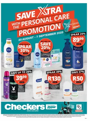 Checkers catalogue in Bloemfontein | Checkers Personal Care Promotion 20 August | 2025-08-21T00:00:00.000Z - 2025-09-07T00:00:00.000Z