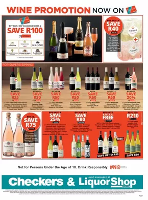 Checkers catalogue in Bloemfontein | Checkers Wine Promotion Northern Cape 20 August | 2025-08-21T00:00:00.000Z - 2025-09-07T00:00:00.000Z