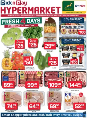 Pick n Pay catalogue in Port Alfred | Top deals and discounts | 2025-08-21T00:00:00.000Z - 2025-08-24T00:00:00.000Z