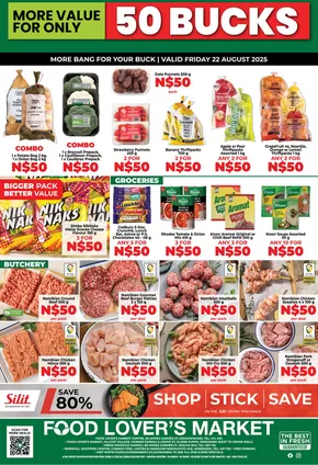Food Lover's Market catalogue in Pretoria | Namibia 50 Buck Friday – 22 August 2025 | 2025-08-21T00:00:00.000Z - 2025-08-22T00:00:00.000Z