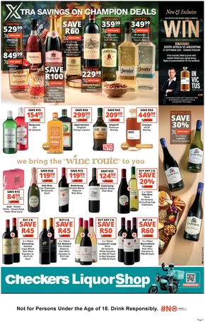 Checkers Liquor Shop catalogue in Wellington | Discounts and promotions | 2025-08-22T00:00:00.000Z - 2025-09-07T00:00:00.000Z