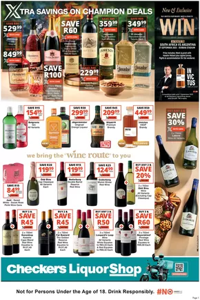 Checkers Liquor Shop catalogue in Klerksdorp | Exclusive bargains | 2025-08-22T00:00:00.000Z - 2025-09-07T00:00:00.000Z