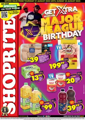 Shoprite catalogue in King William's Town | Shoprite Major Deals Eastern Cape - 21 to 25 August | 2025-08-21T00:00:00.000Z - 2025-08-24T00:00:00.000Z