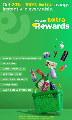 Dis-Chem catalogue | Dis-chem extraRewards2025 | 2025-08-19T00:00:00.000Z - 2025-09-14T00:00:00.000Z